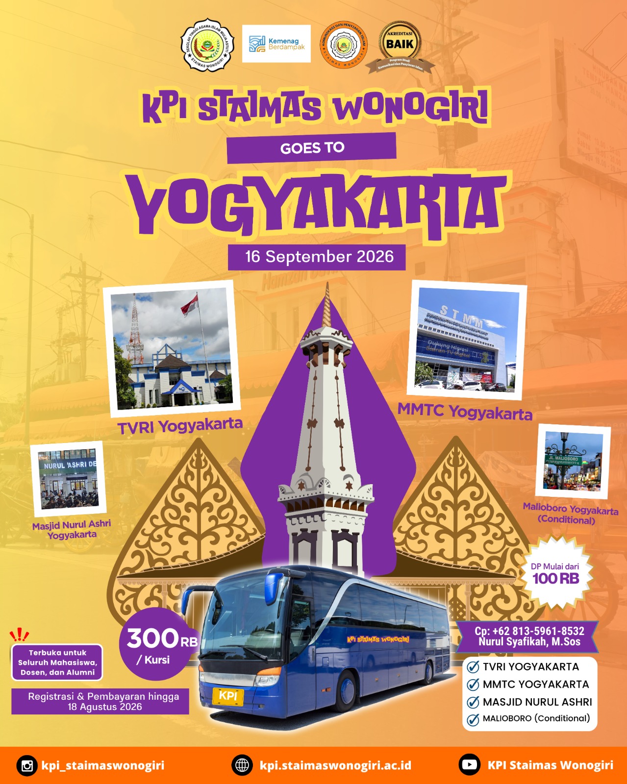 KPI STAIMAS WONOGIRI GOES TO YOGYAKARTA 2026 ✨